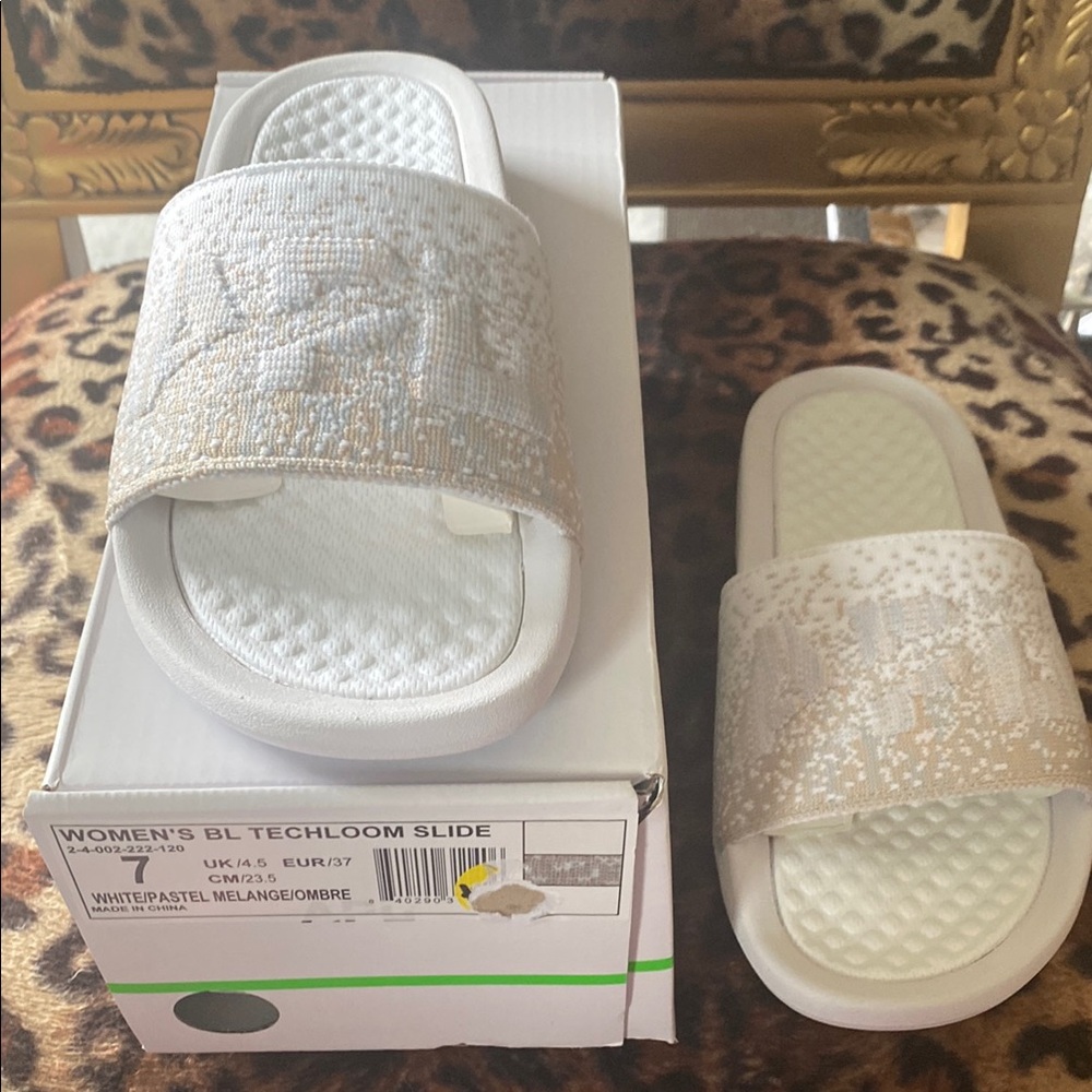 Today only NIB APL Women’s BL Techloom Slide White Pastel  Ombre 7